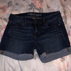 American eagle midi shorts
